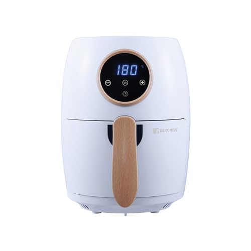 bergner airfryer 2 l 1000 w mit temperatur 80-200c und extrahierbarer antihaft-cesta