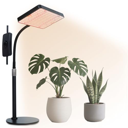 frgrow plantenlampe led, uv-ir vollspektrum leuchte für zimmerpflanzen, 208 leds