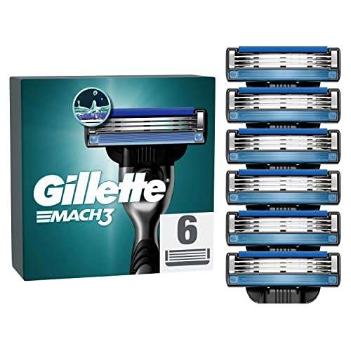 Erleben Sie eine sanfte und gründliche Rasur mit den Gillette Mach3 Klingen. 6 Ersatzklingen mit Dreifachschneiden sorgen für langanhaltende Schärfe und Komfort.