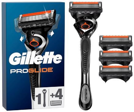 gillette proglide nassrasierer mit 4 rasierklingen für 14,99 euro