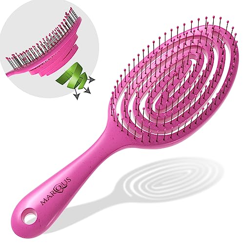 Produktbild: marQus haarbürste ohne ziepen, entwirrbürste für jeden haartyp, pink, 1 stück