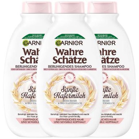 garnier wahre schätze hafermilch shampoo 3er pack ab 3,99 euro