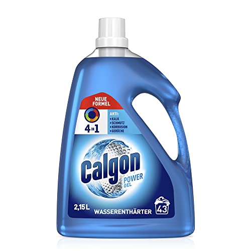 calgon 4-in-1 power gel, kalkschutz, schmutz, gerüche, korrosion, 2,15 l