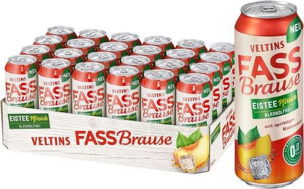 veltins Fassbrause Eistee Pfirsich 0,5L 24er Pack ab 14,19 statt 23