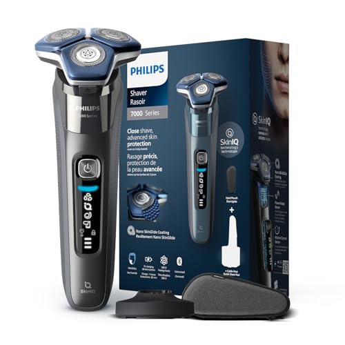 philips shaver series 7000 elektrischer rasierer nass und trocken mit trimmer und etui