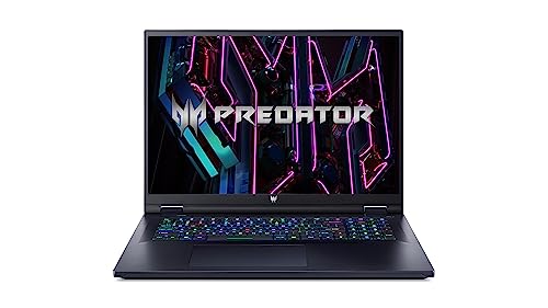 acer predator helios 18 gaming laptop, qwertz tastatur, schwarz
