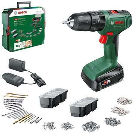 bosch easyimpact 18v-40 akku schlagbohrschrauber set, 92,99 statt 107