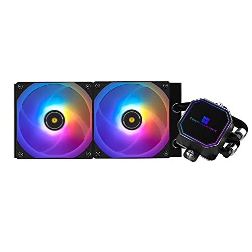 thermalright frozen prism 240 cpu wasserkühler schwarz argb am4 am5 lga1150 1155 1200 1700 2011