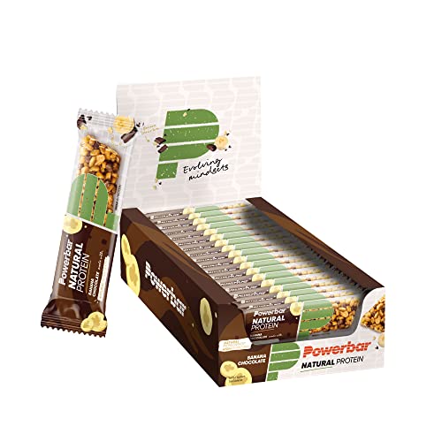 powerbar natural protein bar 18x40g banana chocolate chocolate nuts, 84 cent pro riegel