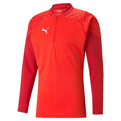 PUMA Teamcup Training 1/4 Zip Slim Fit Top Herren, Rot, XL EU
