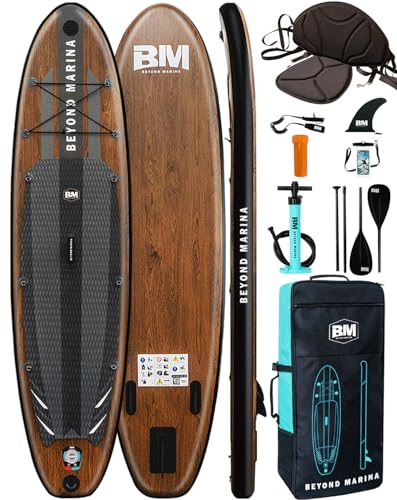 Produktbild: beyond marina inflatable stand up paddle board, 320 x 81 cm, mit paddel und rucksack