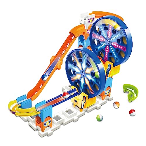 vtech marble rush murmelbahn fun fair set m300 e, interaktive bahnelemente für kinder 4-12 jahre