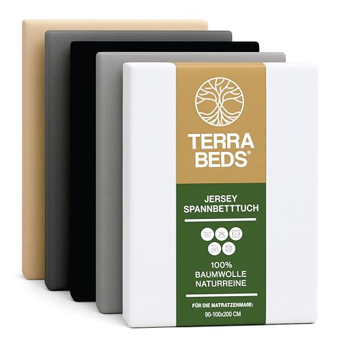 terra beds spannbettlaken 90x200cm 100% oeko-tex baumwolle 10 farben