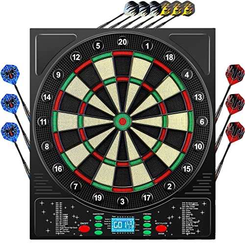 elektronische dartscheibe mit display und ansagefunktion