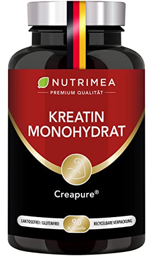 kreatin monohydrat 3000 mg creapure ohne zusatzstoffe 90 vegane kapseln nutrimea