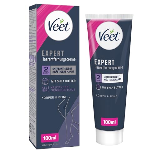 Produktbild: veet expert haarentfernungscreme körper und beine für alle hauttypen 100 ml