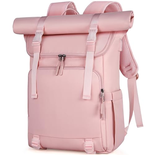 newhey rolltop rucksack 17.3 zoll wasserdicht laptop rucksack 23L-32L damen daypack