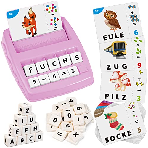 joozmui spielzeug zum buchstaben lernen für mädchen und jungen 3-8 jahre, geschenk