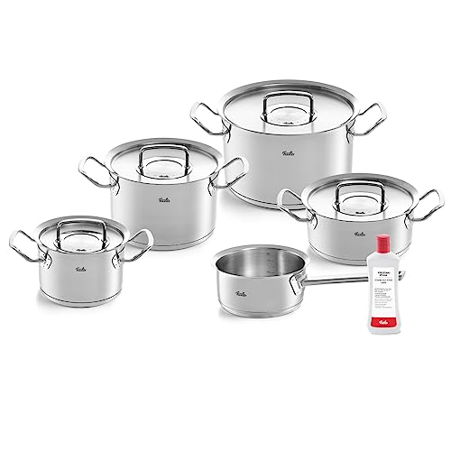 Fissler Edelstahl Kochtopfset 5-teilig mit Metall-Deckel Original-Profi Collection