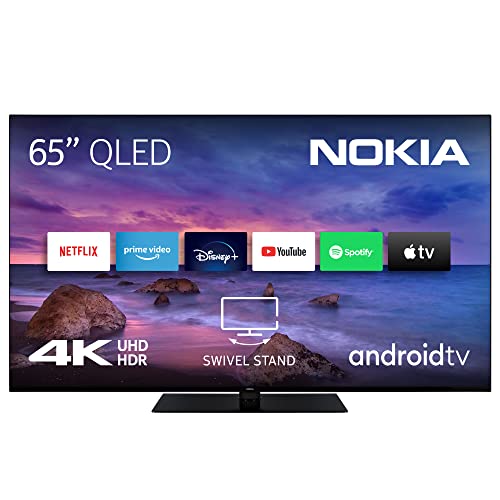 nokia 65 zoll qled 4k uhd fernseher smart android tv hdr10 dvb-c/s2/t2 2023