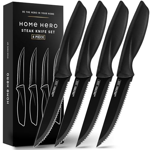 küchenmesser set - home hero edelstahl küchenutensilien 4 Stück steakmesser