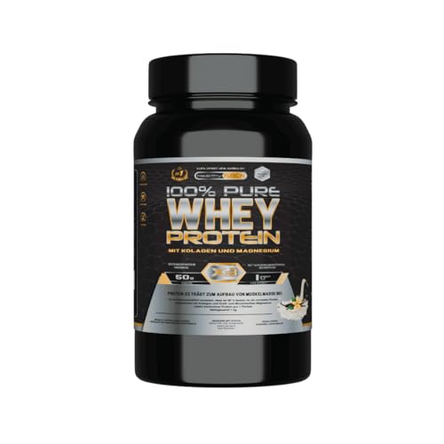 Produktbild: whey protein mit kollagen und magnesium, healthy fusion, 1000g, vanille