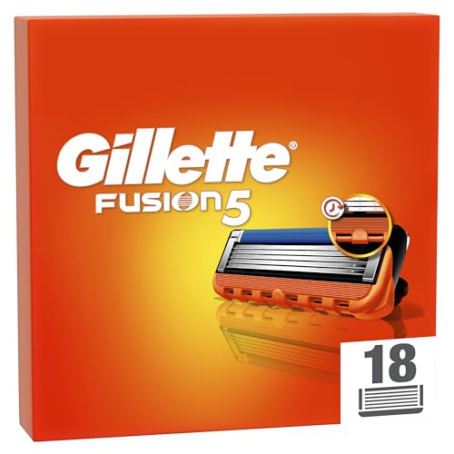 gillette fusion 5 rasierklingen, 18 ersatzklingen für herren nassrasierer