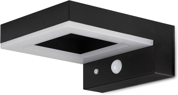 Brendz LED Solar Wandleuchte Außen mit Bewegungsmelder, 600 Lumen, IP44