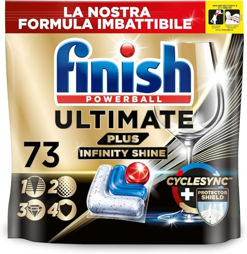 finish geschirrspültabs ultimate plus infinity shine, 73 caps, intensive reinigung