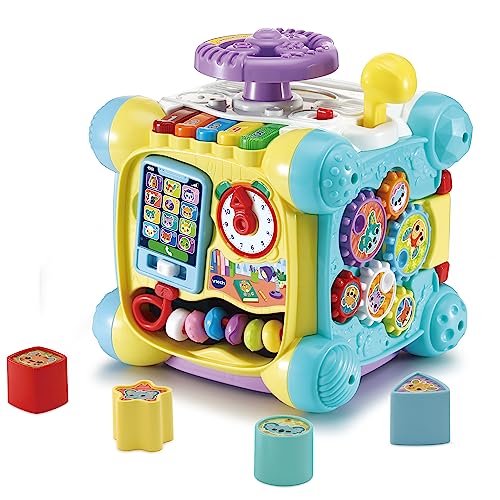 vtech baby spielwürfel mit musik und formen für kinder 12-36 monate, schwarz