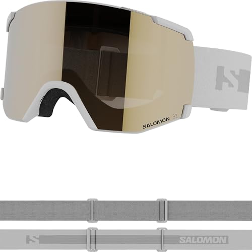 Salomon S/VIEW ACCESS Skihelm Weiß/Universell Gold