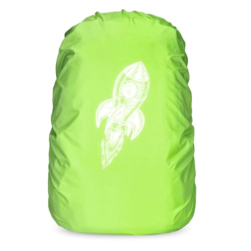 sunshine smile rucksack regenhülle, wasserdichter regenschutz für schulranzen und rucksäcke