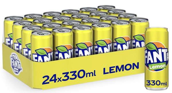 fanta lemon 24x 330ml dosen für 14,84 euro, 0,62 euro pro dose