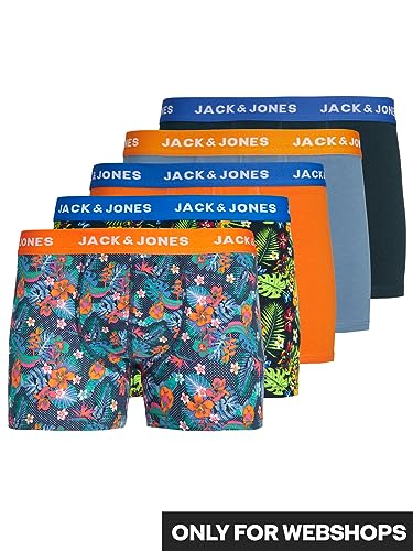 Jack & Jones JACORLANDO Unterhosen, 5er Pack, bequeme Boxershorts, modische Farben, vielseitig kombinierbar