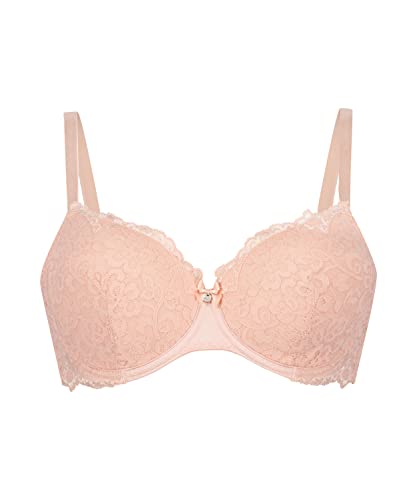 hunkemöller bügel-bh marine vorgeformt peach skin 70b