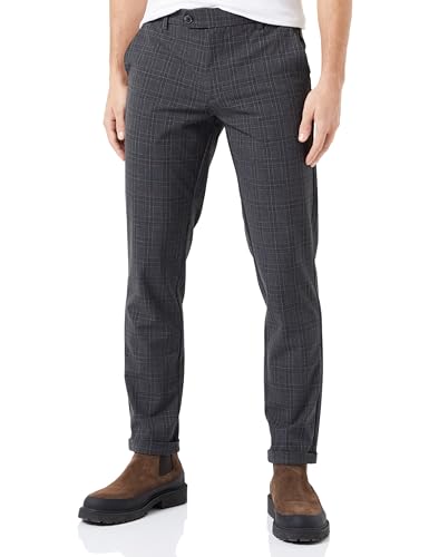 jack & jones chinohose für herren jpstmarco jjconnor 29W/32L concrete grey/checks