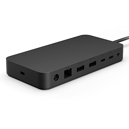 microsoft surface dock thunderbolt 4 mit anschlüssen für laptops und pc