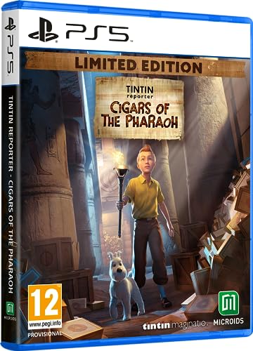 tintin reporter cigars of the pharaoh, limited edition, playstation 5, physisch