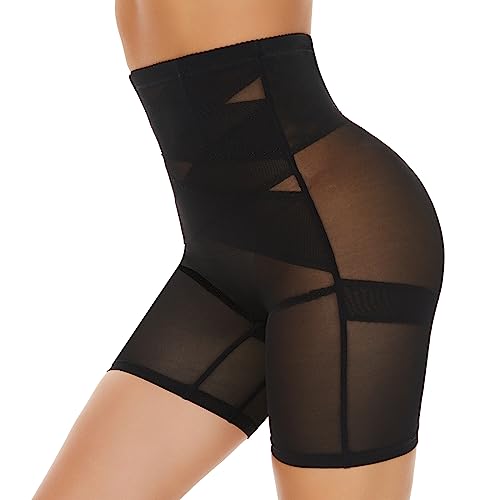 simiya shapewear damen bauchweg unterhose hohe taille miederhose schwarz M