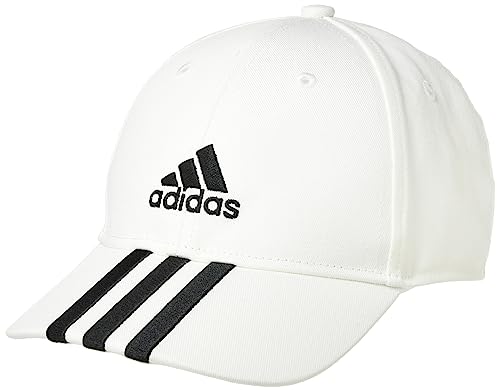 adidas baseballkappe 3-stripes twill weiß schwarz unisex-ergonomie