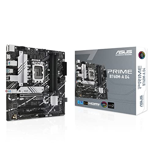 asus prime b760m-a d4-csm mainboard lga 1700 intel b760 matx ddr4 2x pcie 4.0 m.2