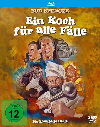 bud spencer  ein koch für alle fälle, komplette serie, 12 folgen, 3 blu-rays