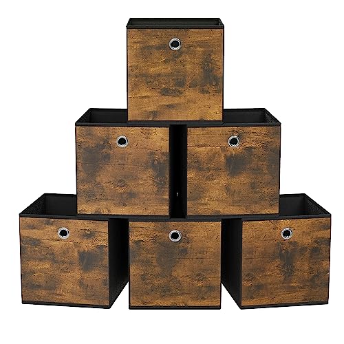 aufbewahrungsboxen 6er set faltboxen vliesstoff 33 x 33 x 33 cm