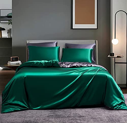 Bamboo Bettwäsche 135x200 cm Gold Beige Einzelbett Set mit Reißverschluss 80x80 cm