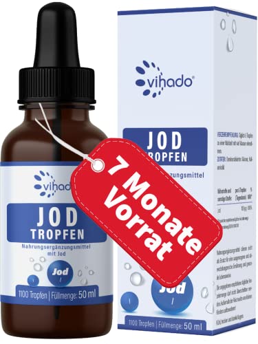 jod tropfen hochdosiert 50 ml von vihado 7 monate sparpaket vegan 1100 tropfen