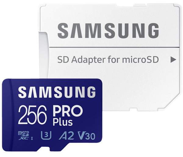 samsung pro plus 256gb microsdxc mit sd-adapter für 19,99 euro statt 25 euro