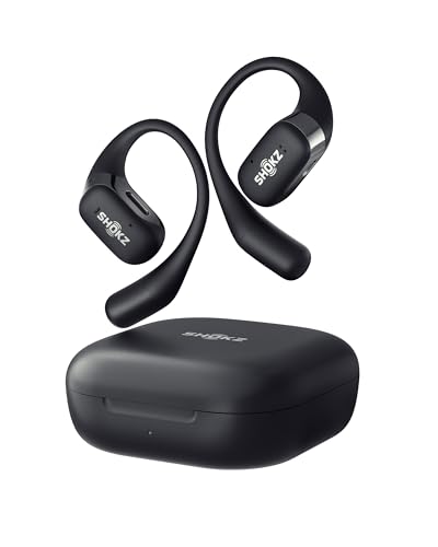 shokz openfit true wireless earbuds, bluetooth kopfhörer mit noise-cancelling, schwarz