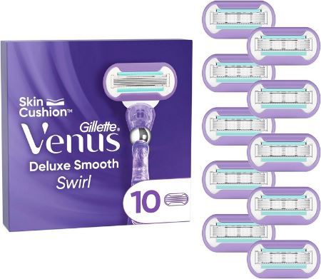 Produktbild: gillette venus deluxe smooth swirl rasierklingen 10er pack für 29,39
