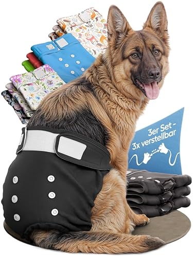 hund ist könig hundewindeln für hündinnen, hochabsorbierend, umweltfreundlich, 3 Stück