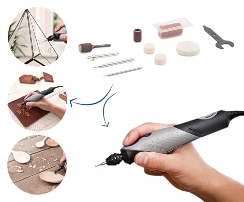 Dremel 2050-15 Stylo+ Multifunktionswerkzeug 9W, 15-teiliges Zubehör, 22.000 1/min